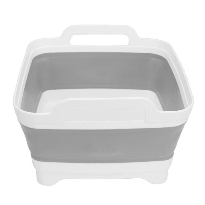 Bassin Pliable 40x30 Cm - Récipient Multifonction Pour Camping, Jardin, Lessive - Léger, étanche, Avec Planche à Découper - Idéal Randonnée, Pique-nique
