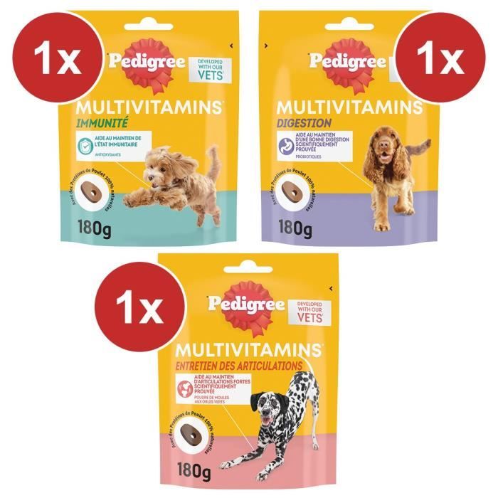 Comparer les prix de PEDIGREE BIEN-ETRE chien Aliment complémentaire Digestion+Immunité+Articulations