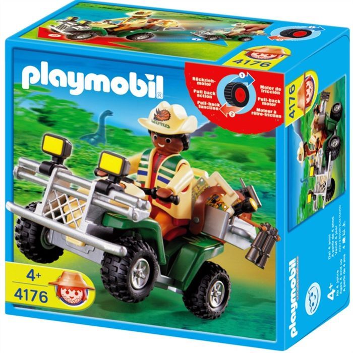 Playmobil - Playmobil Quad d'expédition Référence de l'article: 4176-A -  Label Emmaüs