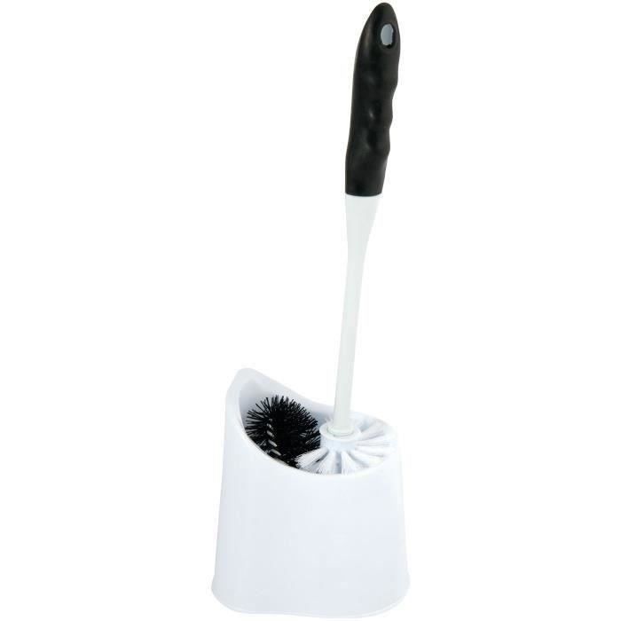 MSV - Porte brosse wc avec goupillon et son socle taupe