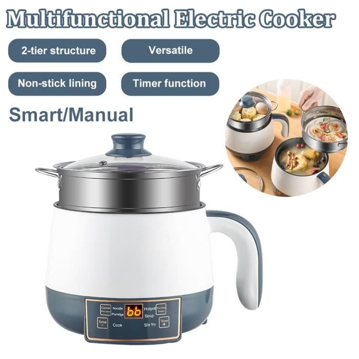 Cocotte électrique Portable Avec Revêtement Anti-adhésif Mini Cuiseur à