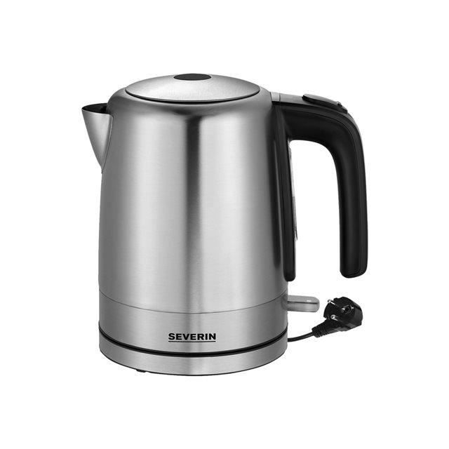 Bouilloire Électrique SEVERIN 1L 2200W - Filtre Amovible Socle 360° | Noir WK 3410