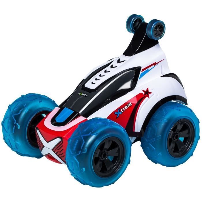 Voiture telecommandee SILVERLIT Crazy Twist Bleu Echelle 1 18 Figures impressionnantes Cdiscount Jeux Jouets