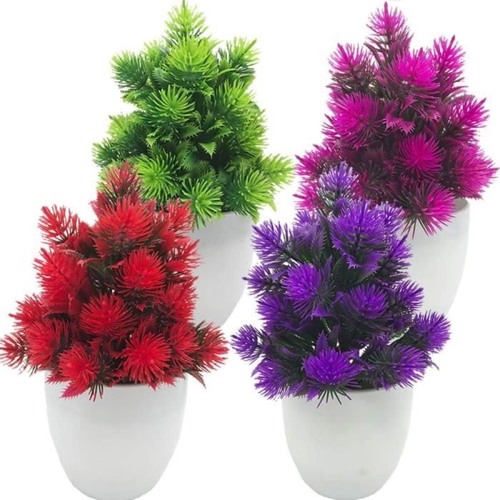 Lot De 6 Mini Plantes Artificielles D'intérieur - Vert, Environ 18 Cm - Pour Bureau, Salon, Salle De Bain - Sans Entretien