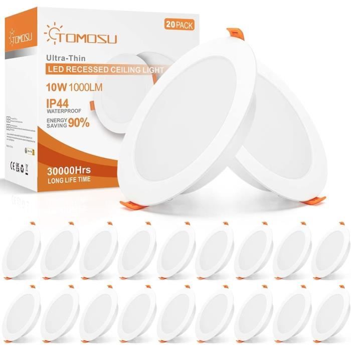 Lage inbouwspot led vierkant wit IP54 Online Kopen? | 2700K dimtowarm