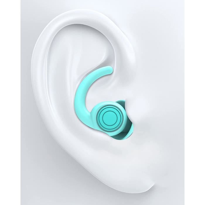 Lot De 4 Paires De Bouchons D'oreille Anti-bruit - Réutilisables, Confortables - Pour Dormir, étudier, Travailler, Voyager