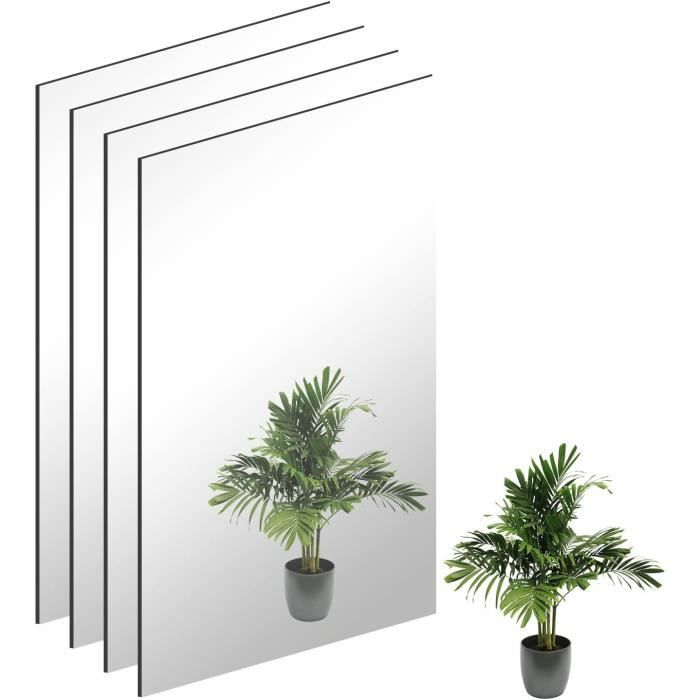 JMITHA Miroir Mural Verre Miroir Adhésif Miroir Muraux Autocollant HD