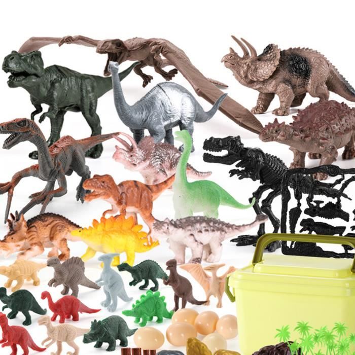 marque generique - Mini Dinosaure Jouets pour Garçons Filles 2-3 dinosaures  Modèle de Dinosaure Jouet En Plastique - Jouet pour chien - Rue du Commerce