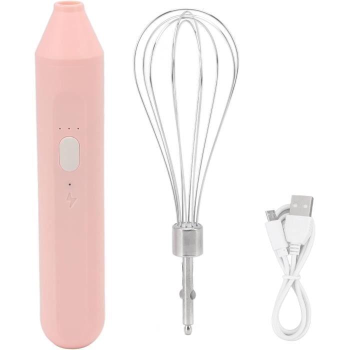 Mousseur à Lait Électrique Sans Fil - Double Fouet Inox, Piles AA, Pour Café, Cappuccino, Protéines - 5