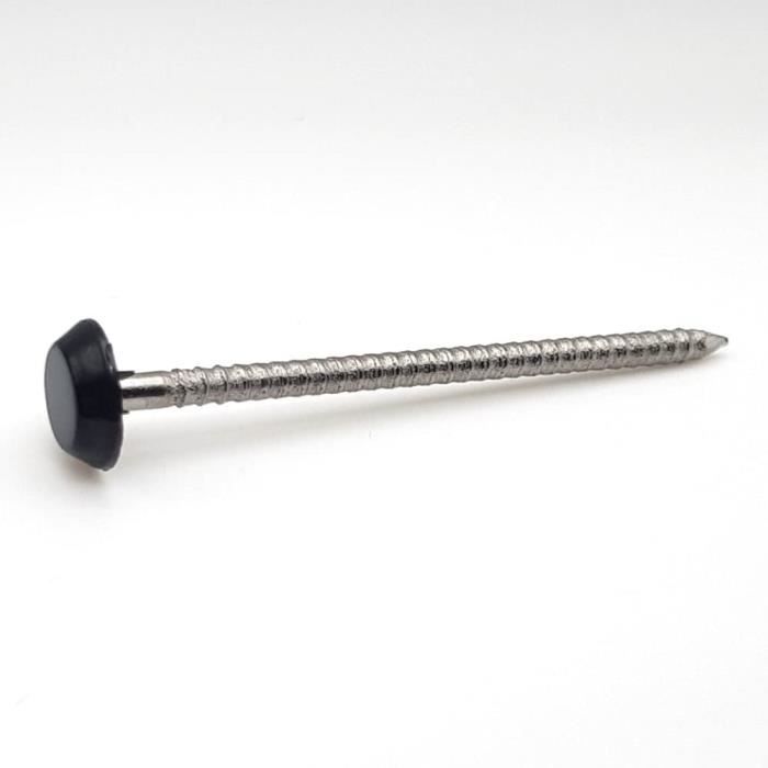Pointes Pour Rive Tête Ral 9005 Noir Foncé Inox A4 Pour Rive 50 Mm Par ...