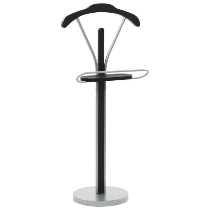 vidaXL Valet de chambre 45 x 35 x 107 cm Noir et gris vidaXL Valet de chambre 45 x 35 x 107 cm Noir et gris