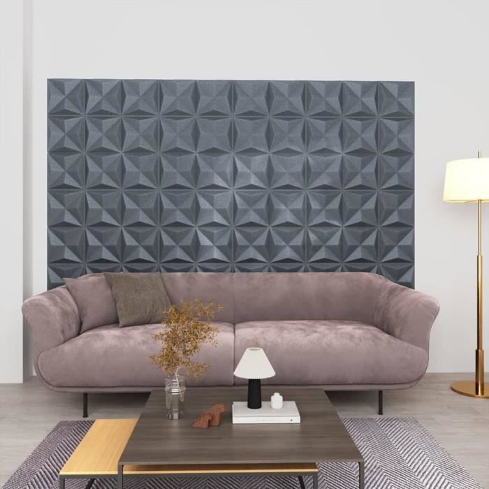 Carrelage décoratif 20, 9,8 m² Panneaux muraux 3D en PVC Naturel 