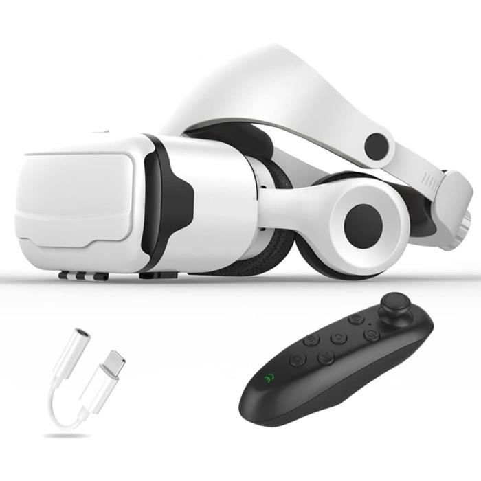 Casque Réalité Virtuelle Avec Casque Audio - Compatible Smartphones 4.7-7.2" | Immersion 3D | Pour Jeux Et Films