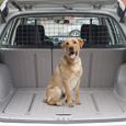 PawHut Grille de séparation voiture universelle pour chien barrière de protection animaux longueur réglable kit complet installation-1