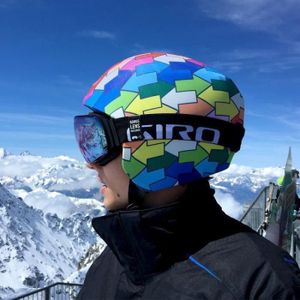 Couvre-Casque De Ski Fantaisie à Cornes - Bonnet Élastique Tricoté Pour Snowboard, Parapente - Taille Unique