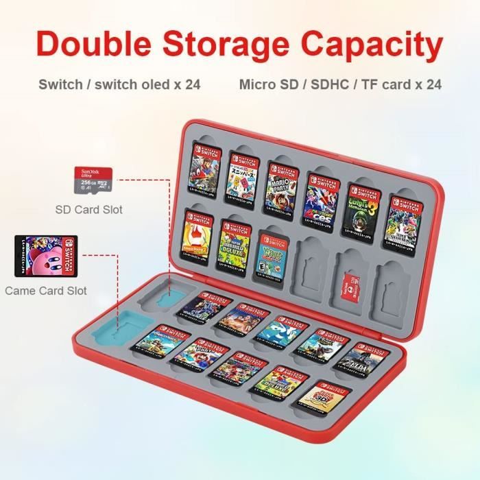 Une boîte de rangement de cartouches Nintendo Switch disponible