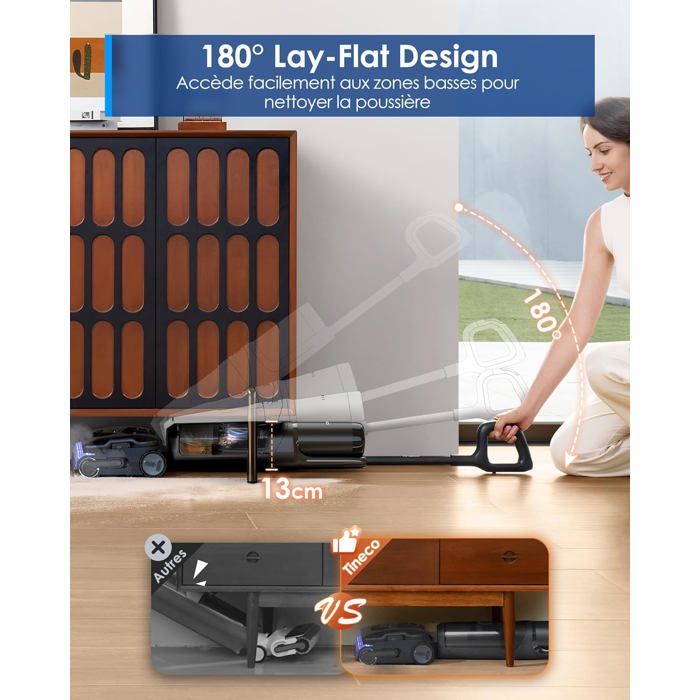 Aspirateur balai Tineco FLOOR ONE S7 STRETCH STEAM nettoyeur vapeur - Electroménager Aspirateur balai Tineco FLOOR ONE S7 STRETCH STEAM nettoyeur vapeur - Electroménager