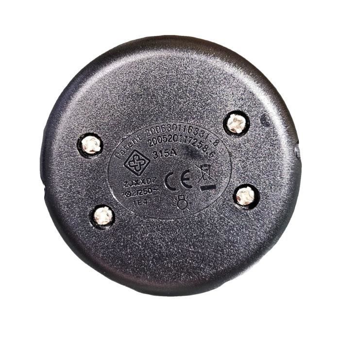 Interrupteur à Pied Rond Transparent - Parfait Pour Lampes Et Câbles 2/3 Fils - 2A 250V~