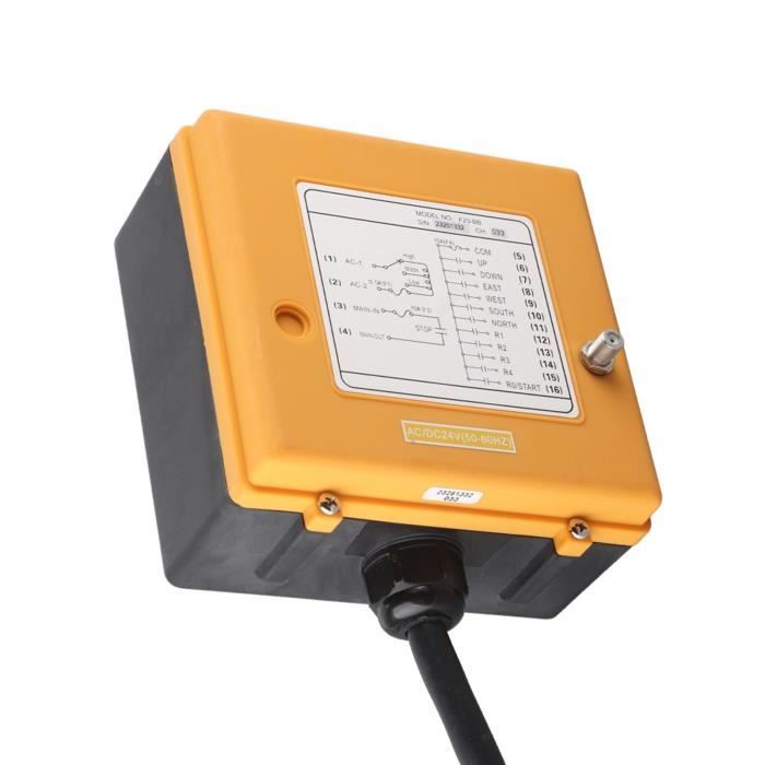 Interrupteur D'arrêt D'urgence Pour Palan électrique - 220V, 2,2 KW, Bouton Jaune, IP54, Pour équipement Industriel Interrupteur Levage 220V