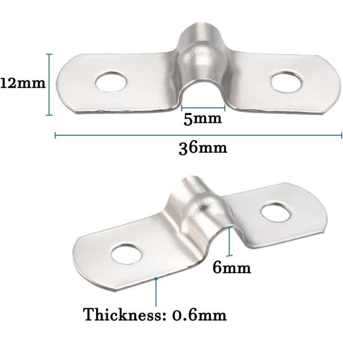 Diamètre 25 Lot De 25 Colliers Serrage U Acier Inox 304 - Pour Tuyaux 9-10mm Collier