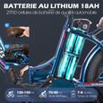 FAFREES F20 PRO - Vélo électrique - Roues 20" -  moteurs 250W - Batteries 36v 18Ah - Autonomie 150KM - bleu Bleu lac-3