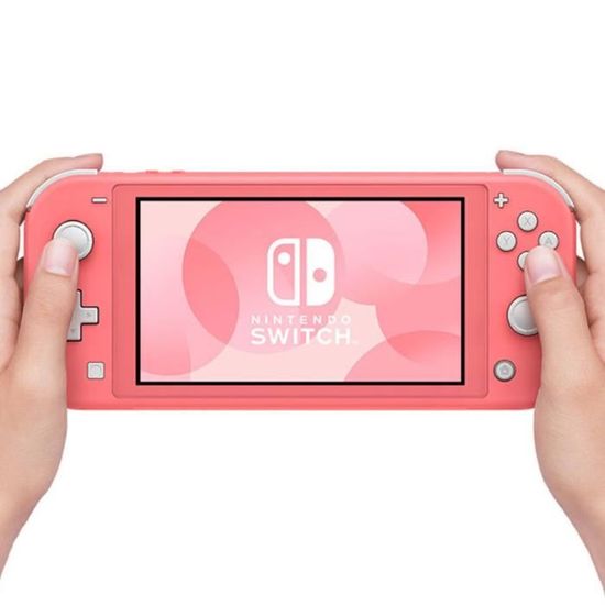Nintendo Console Switch Lite Corail Cdiscount Jeux Video