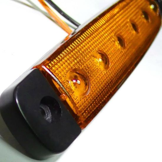 JJ 2 X 12v-24v LED Rouge Feux De Gabarit Rouge Blanc Orange Camion