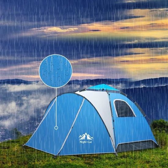 Night Cat Tente Pop Up 2 3 Personnes Tente de Camping Imperméable  Instantanée Automatique Facile à Installer Dôme Tente de Vacan71 -  Cdiscount Sport