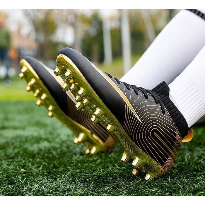 Chaussures de football montantes pour hommes, chaussures de soccer
