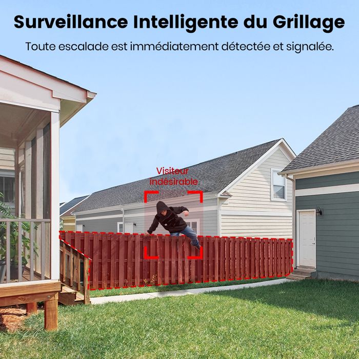 AOSU 4K 8MP UHD Camera Surveillance WiFi Exterieur sans Fil Solaire