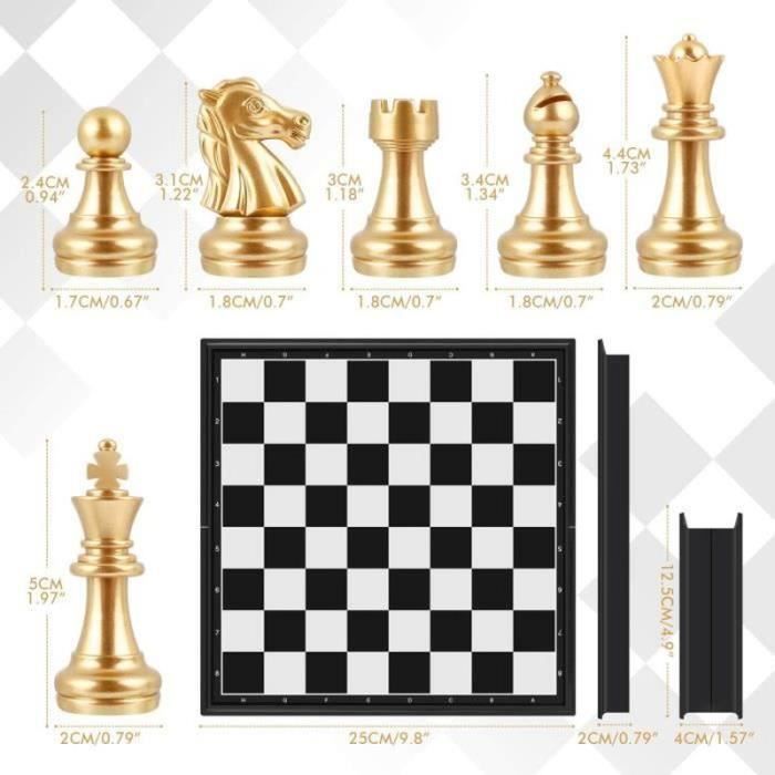 Peradix Jeu d'échecs, Echiquier Magnetique, Echec Deluxe Pliable Echecs, Mini échecs, Portable de Voyage Plateau et Les Morceaux pour Enfants et Adultes(2 Additionnel Dames Peradix Jeu d'échecs, Echiquier Magnetique, Echec Deluxe Pliable Echecs, Mini échecs, Portable de Voyage Plateau et Les Morceaux pour Enfants et Adultes(2 Additionnel Dames