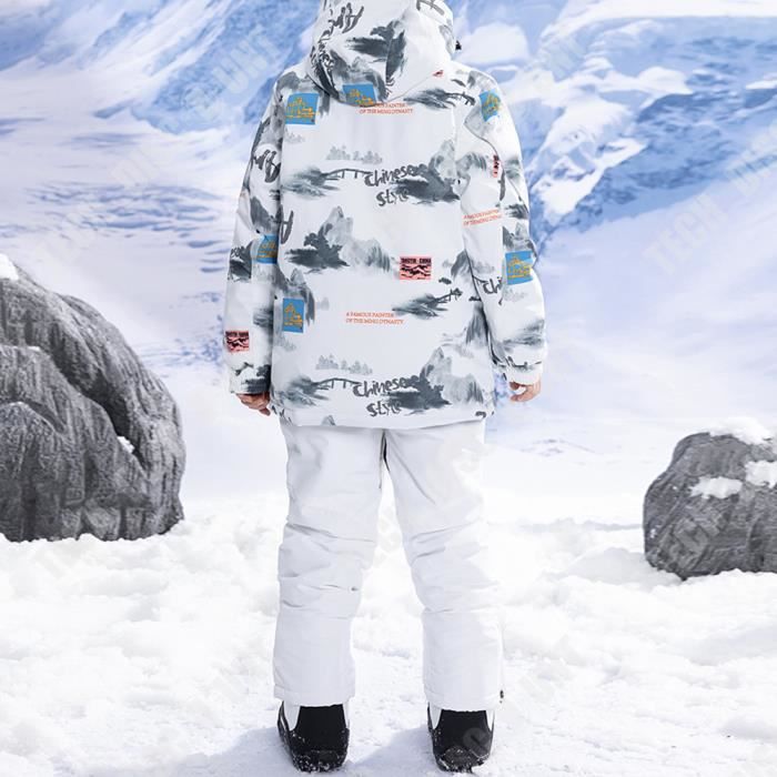 TD® Ensemble de combinaison de ski pour enfants hiver coupe-vent  éclaboussures d'eau chaud vêtements de ski épaissi taille:XL - Cdiscount  Sport