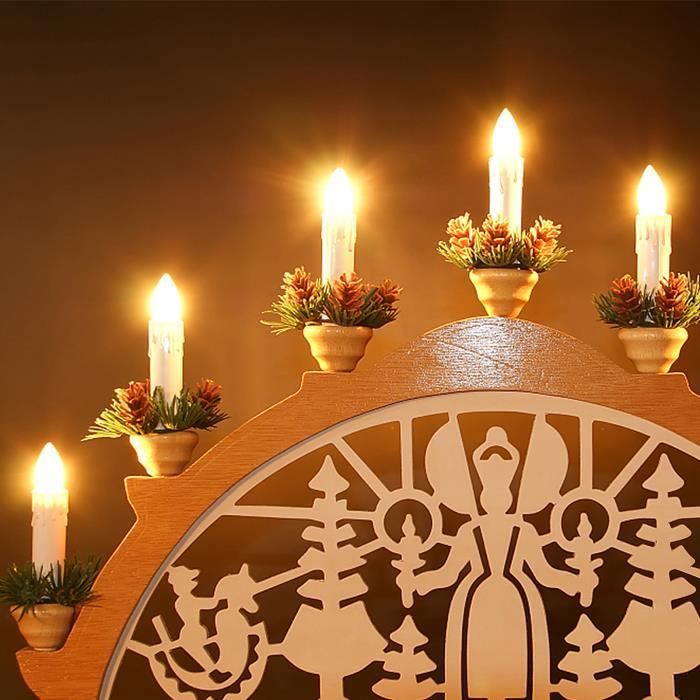 YRHOME 20 Bougies LED à Clips pour Sapin sans Fil avec Piles Télécommande  Guirlande Lumineuse de Noël Chandelle LED Décoration Noel - Cdiscount Maison