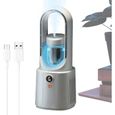 Climatiseur mobile - ventilateurTurbine sans pales,n'émet pas d'air chaud, Réduction silencieuse du bruit,Mini climatiseur (blanc)