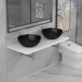 🦐7164Mode 3 pcs Meuble de salle de bain - Mobilier de salle de bain SALLE DE BAIN COMPLETE Style Contemporain scandinave - Ensemble-0