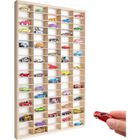 Étagère En Bois 90 Compartiments Réglables – Collection Petites Voitures, Figurines, Hot Wheels, Murale Ou Bureau
