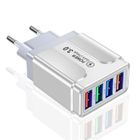 ALLOWITH Chargeur de téléphone 4 ports Charge rapide 3.0 Hub USB Chargeur mural 3.5A Adaptateur secteur Prise UE Blanc