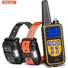 HIBA Collier Dressage pour Deux Chiens,800M Colliers électrique Rechargeable 100% Étanche IP67 Télécommande avec99 Niveaux Mode Vibration