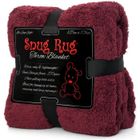 SNUG-RUG Snug Rug Sherpa Couverture - Plaid de luxe - 127 x 178 cm - 270 g/m²- Prune
