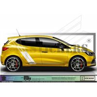 Renault Trophy-R racing Bandes latérales - BLANC - Kit Complet  - Tuning Sticker Autocollant Graphic Decals