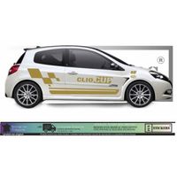Renault Clio Cup - OR - Kit Complet  - Tuning Sticker Autocollant Graphic Decals