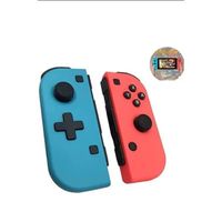 JSONS TManette Switch compatible avec Nintendo switch ,switch Lite sans Fil Contrôleur, Bleu et Rouge Bluetooth Gamepad Joy Con