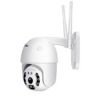 Caméra de sécurité HD 2MP WiFi étanche pour surveiller les animaux de compagnie et bébés avec audio bidirectionnel et détection de