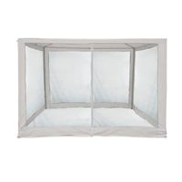 Moustiquaire pour Gazebo 3x3 Rebecca Mobili Kapok 240x1200 cm Polyester Blanc