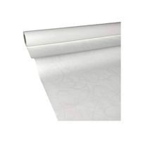 JUNOPAX Nappe en Papier 50m x 0,75m Loop-Blanc, étanche - essuyage Humide