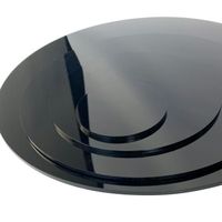 Plaque plexiglass rond noir 2 mm ou 4 mm 60 cm (600 mm) 4 Mm