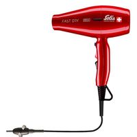Solis Fast Dry 360º ionic 381 - Sèche Cheveux Professionnel - Sèche-Cheveux avec Technologie ION - Rouge