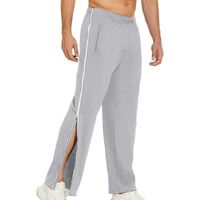 Pantalon De Sport Homme Basketball - 2 Fermetures Éclair Latérales, Poches Ceinture, Coton Souple