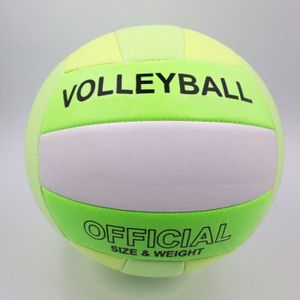 BALLE - BOULE - BALLON Vert - Ballon de volley-ball doux au toucher, Taille 5, Résistant à l'usure, Durable, Intérieur, Extérieur, H