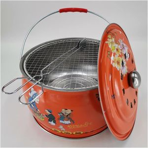 BARBECUE Barbecue Sur Pied 12,2 Pouces Forme Ronde Charbon 